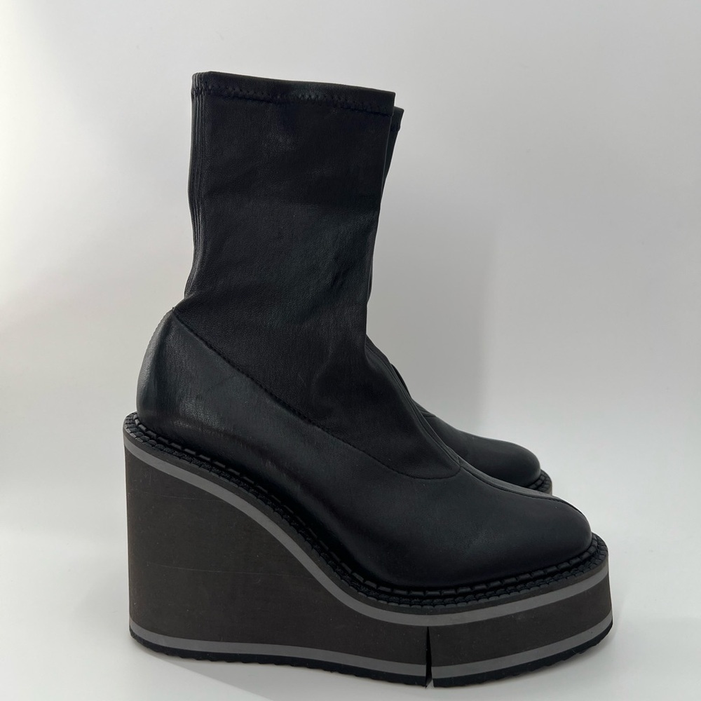 Black Platform Ankle Boots